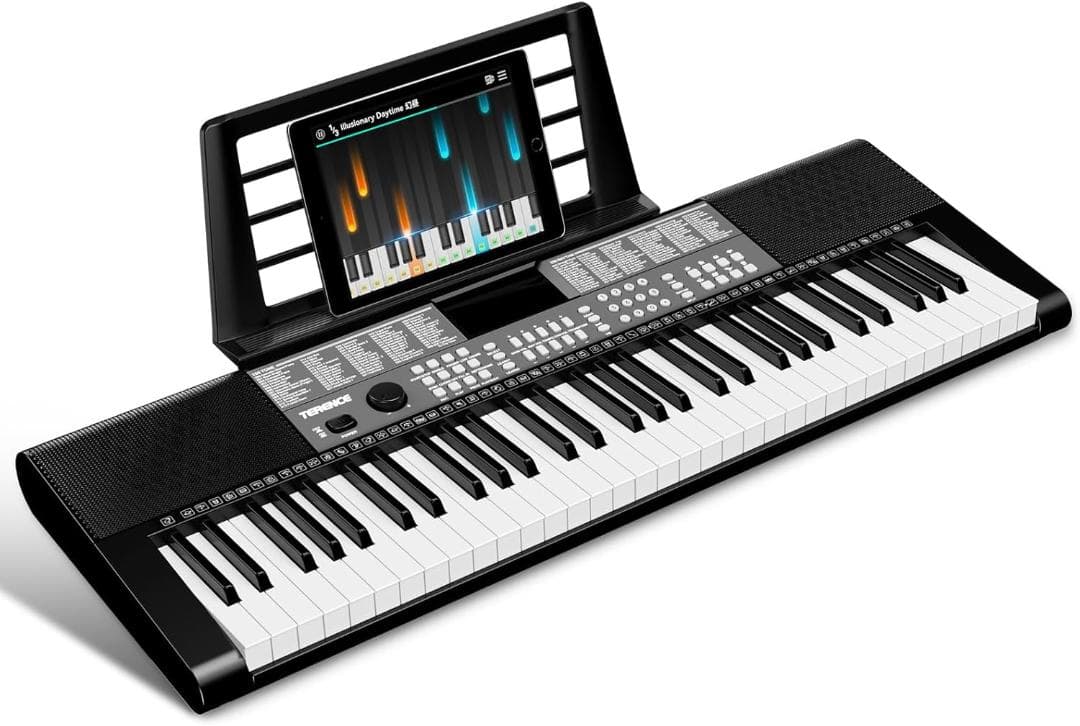 電子キーボード 61鍵盤 初心者向け 電子ピアノ メトロノーム 日本語取扱説明書