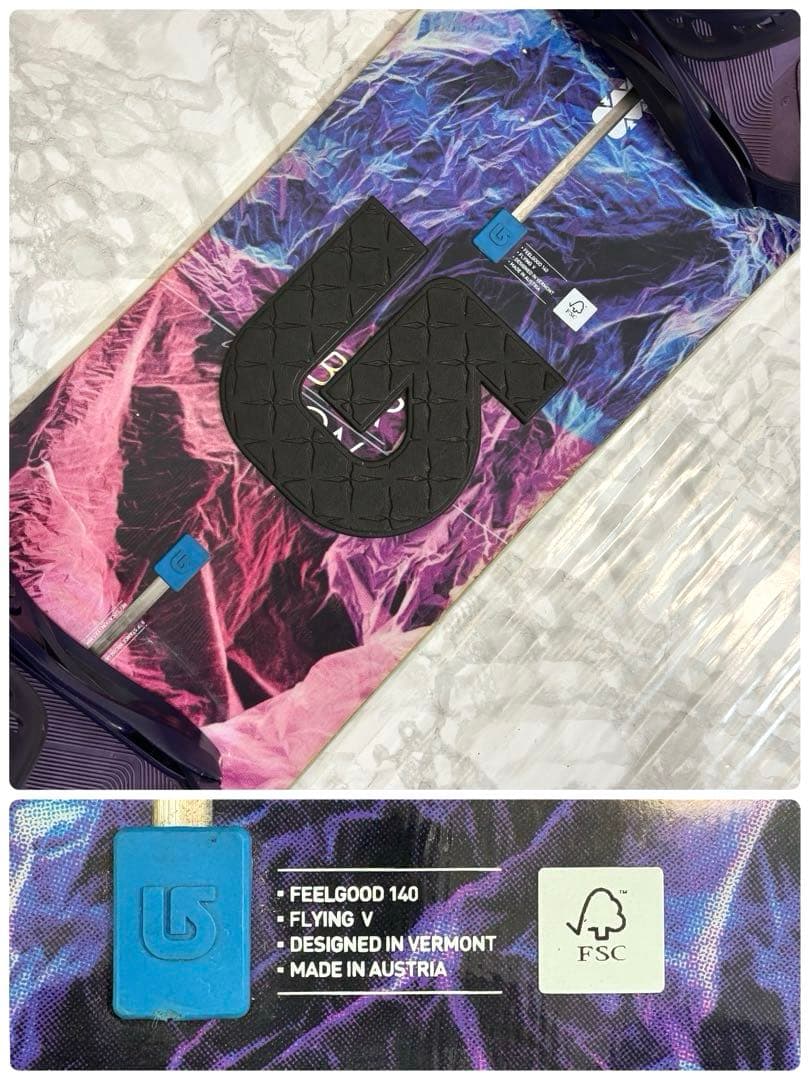 【良品】 バートン フィールグッド 140 レクサ レディーススノーボードセット