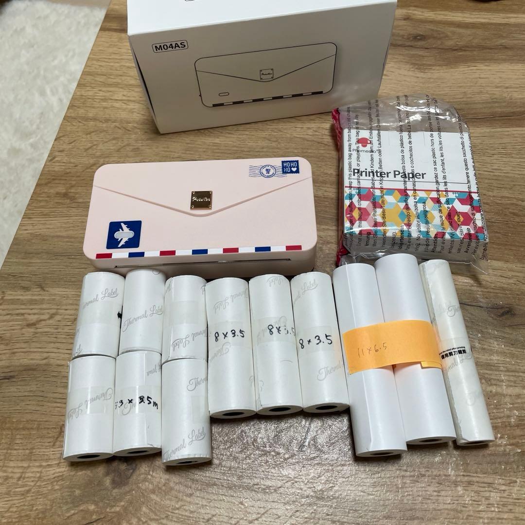 M04AS Pmo ラベルプリンター ロール紙付き