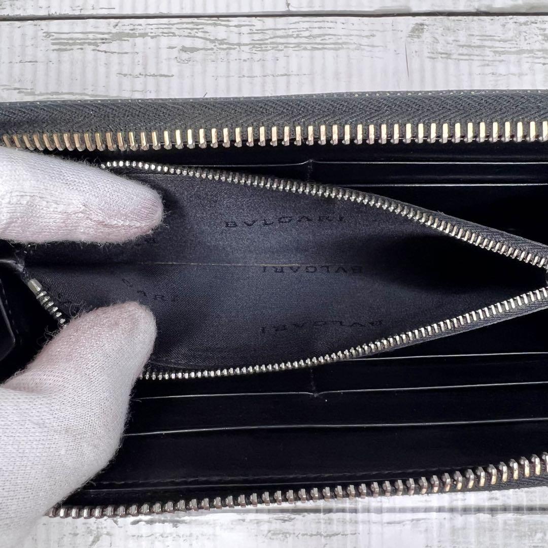 BVLGARI ブルガリ ロゴマニア 長財布 ラウンドファスナー