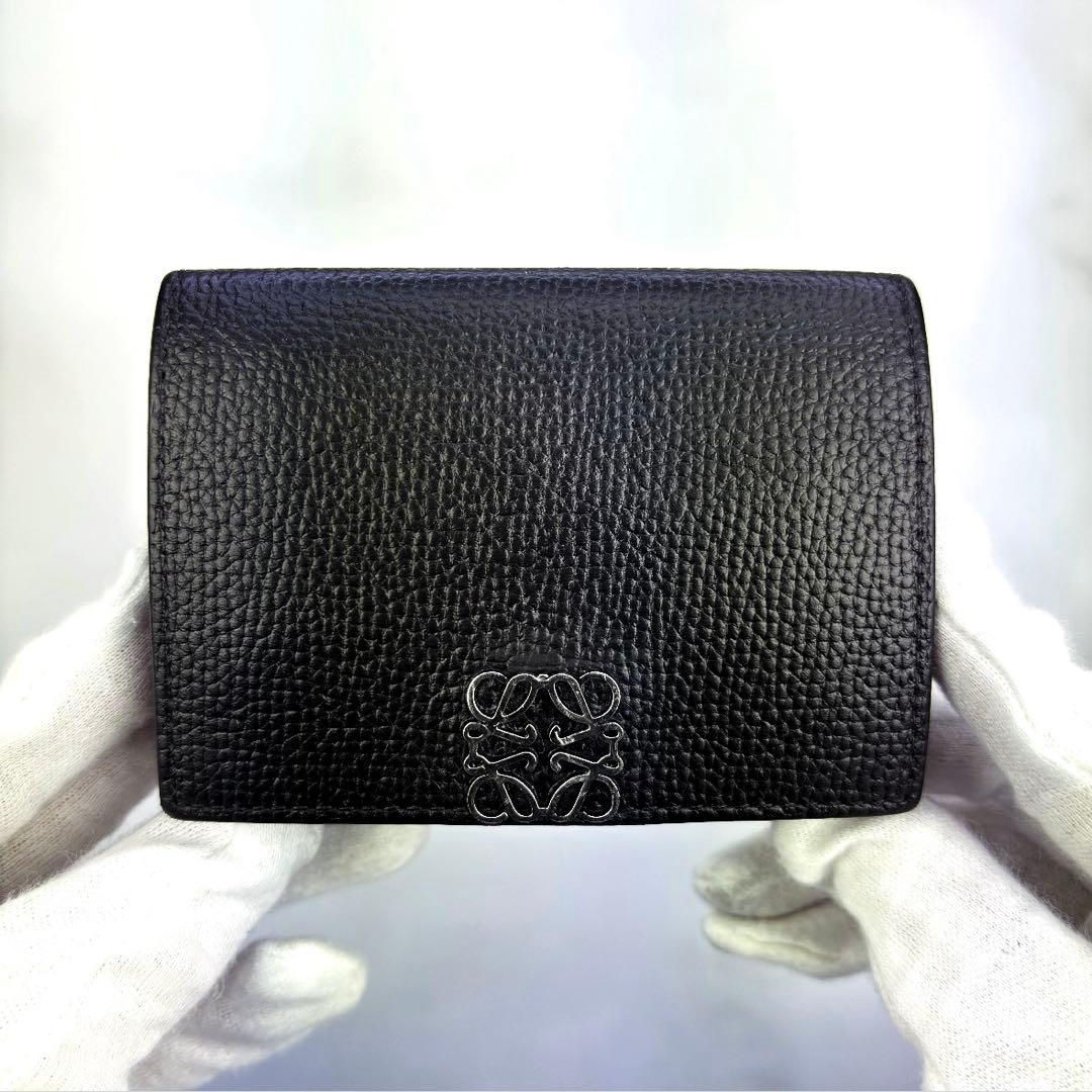 【正規品✨】LOEWE アナグラム トライフォールド ウォレット三つ折り財布