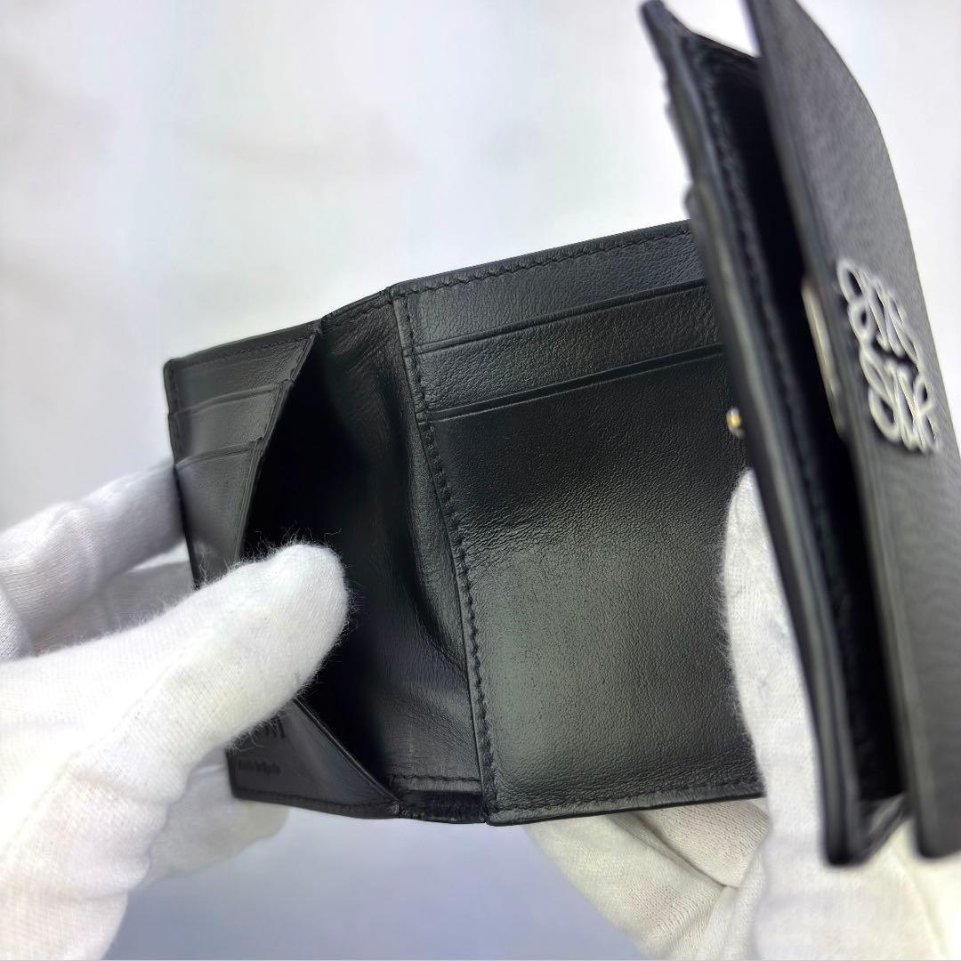 【正規品✨】LOEWE アナグラム トライフォールド ウォレット三つ折り財布