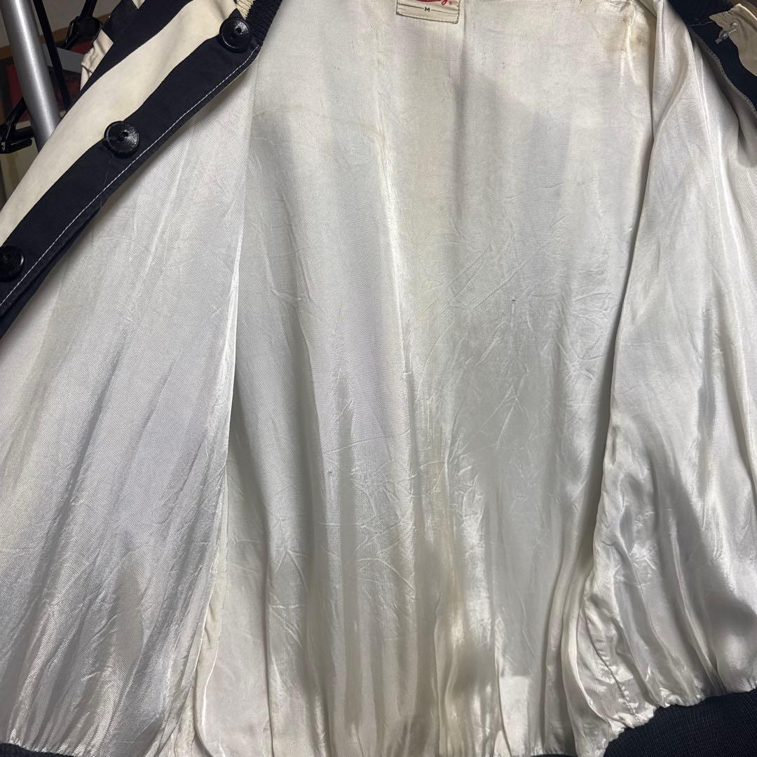 ね*様 50s 60s Rawlings ボタンスタジャンストライプ スタジャン