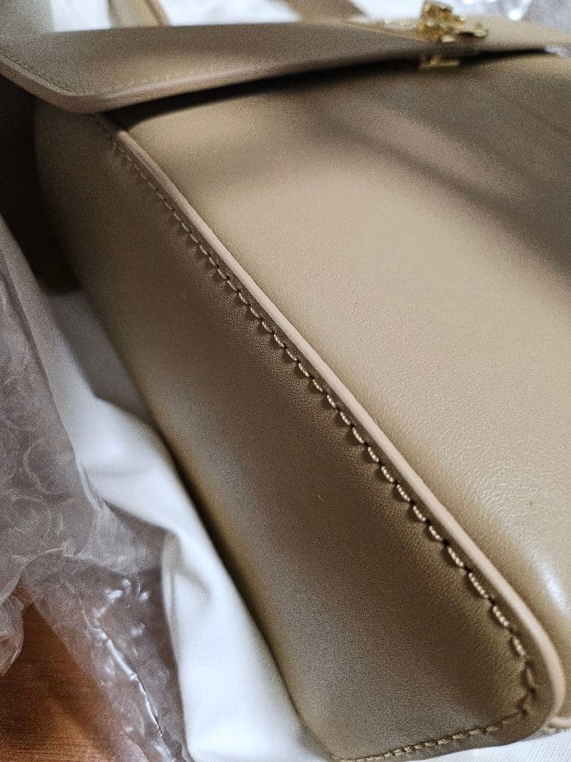 専用【正規品】cafune ベージュレザーハンドバッグ