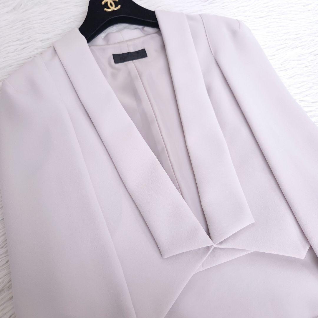 美品 メトリーゼ ケープジャケット フォーマル セレモニー 羽織り アイボリー