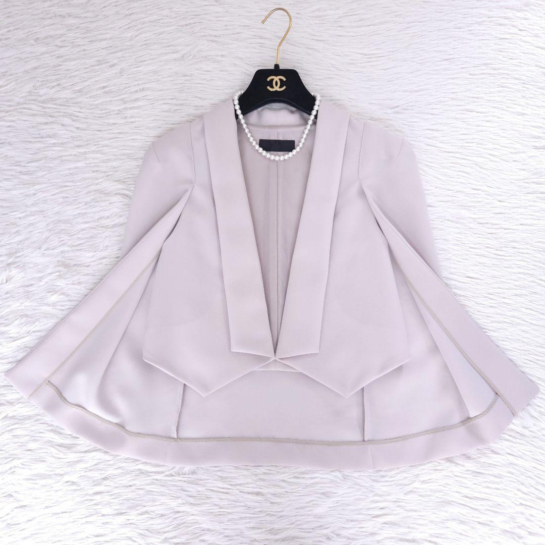 美品 メトリーゼ ケープジャケット フォーマル セレモニー 羽織り アイボリー