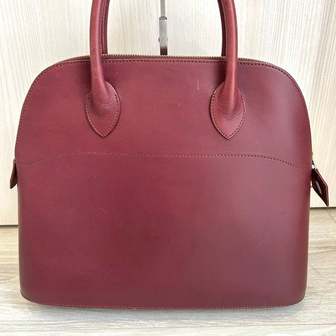 【美品】ソメスサドル　ハンドバッグ　ショルダーバッグ　ボルドー　2way