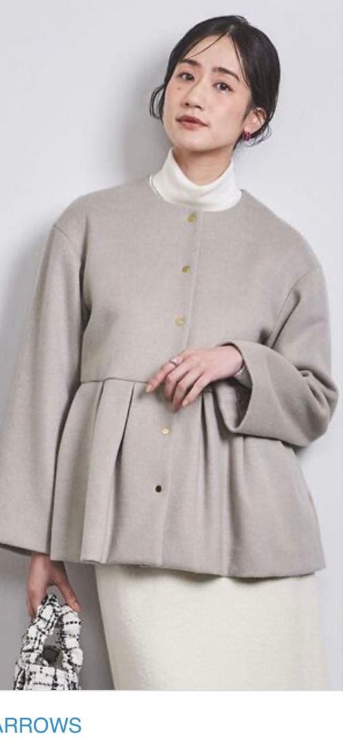 ユナイテッドアローズ　ヘプラムショートコート　36美品！