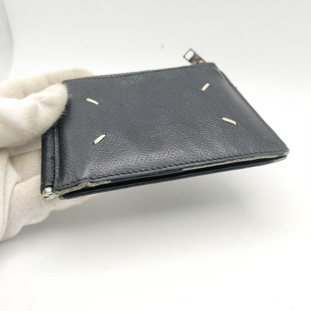 メゾンマルジェラ　マネークリップ　折財布　財布　ブラック