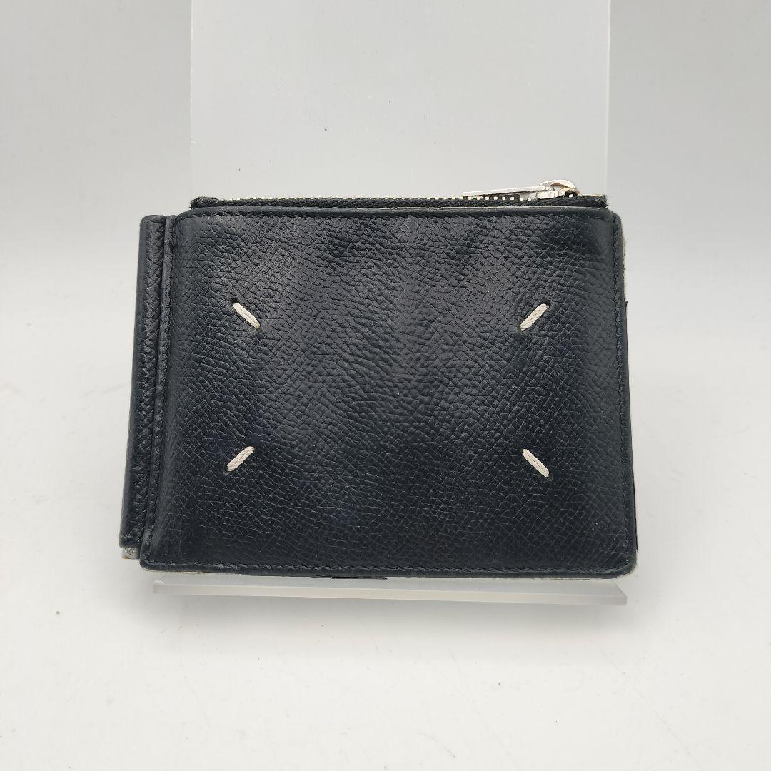 メゾンマルジェラ　マネークリップ　折財布　財布　ブラック