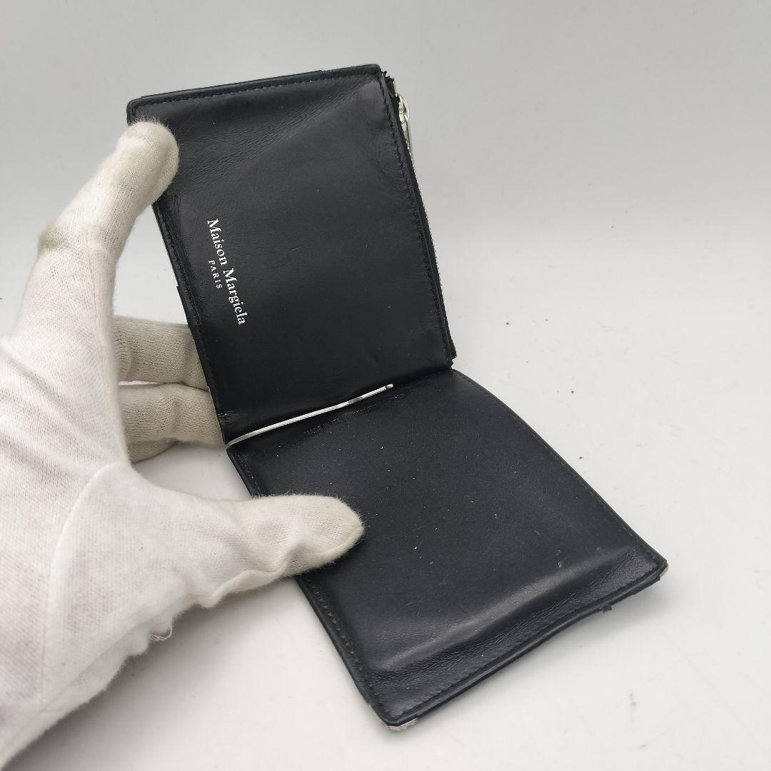 メゾンマルジェラ　マネークリップ　折財布　財布　ブラック