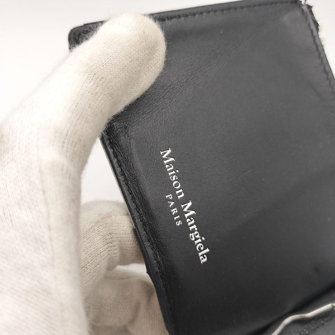 メゾンマルジェラ　マネークリップ　折財布　財布　ブラック