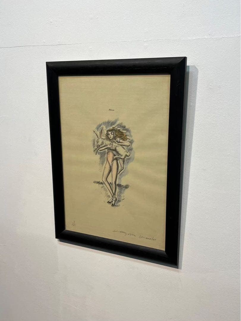 金子國義 リトグラフ 手彩色17/35 額装済