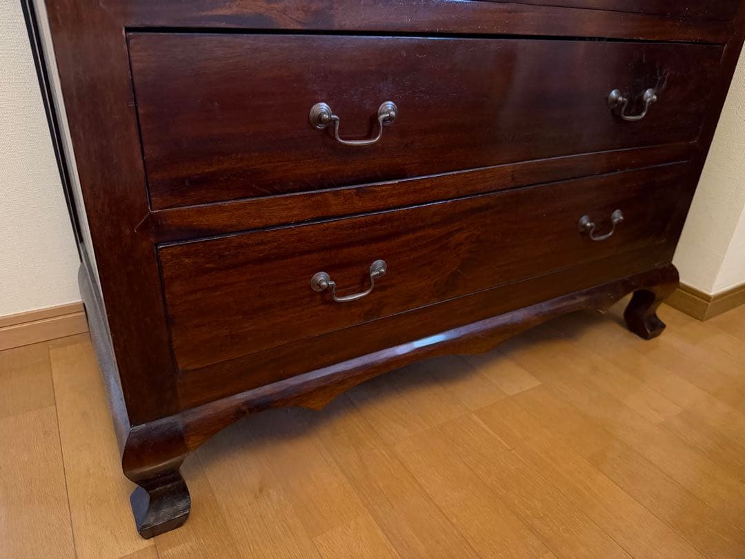 アンティーク木製タンス 5引き出し