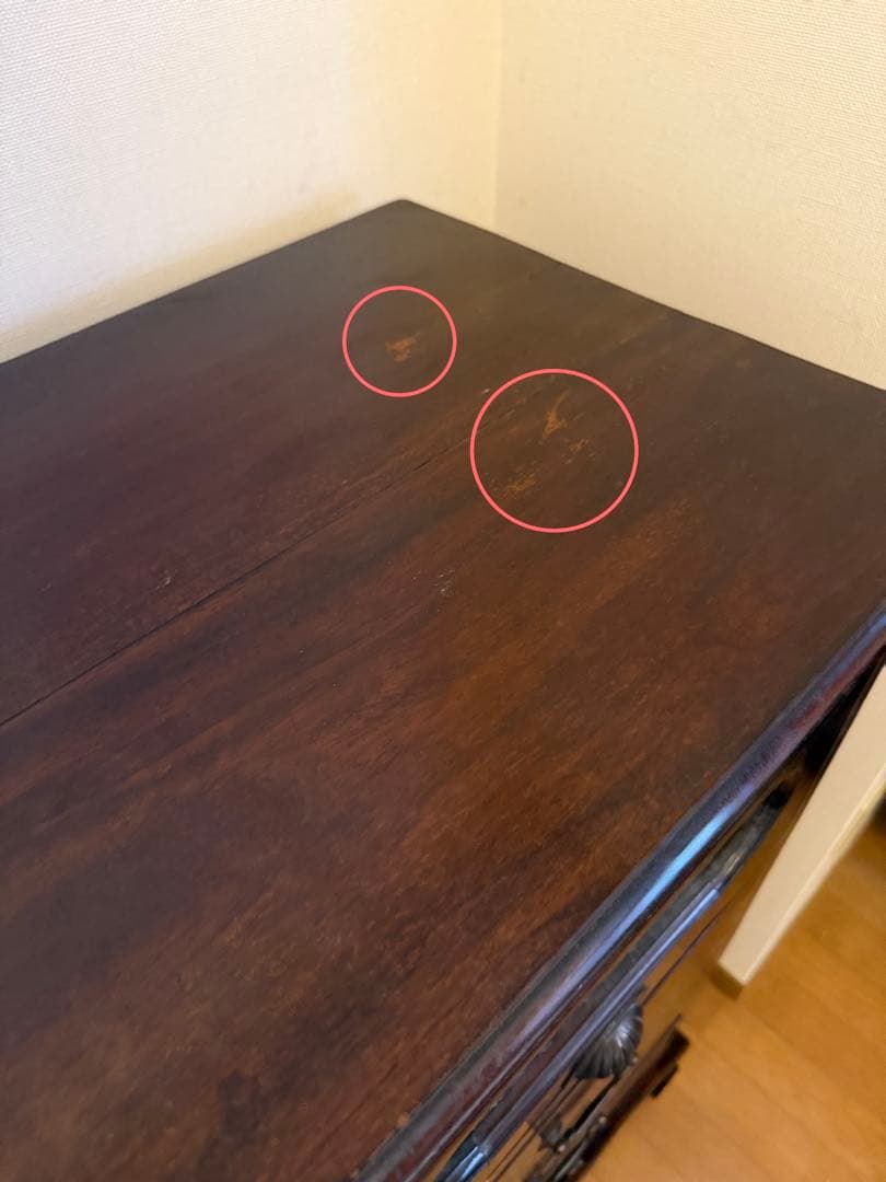 アンティーク木製タンス 5引き出し