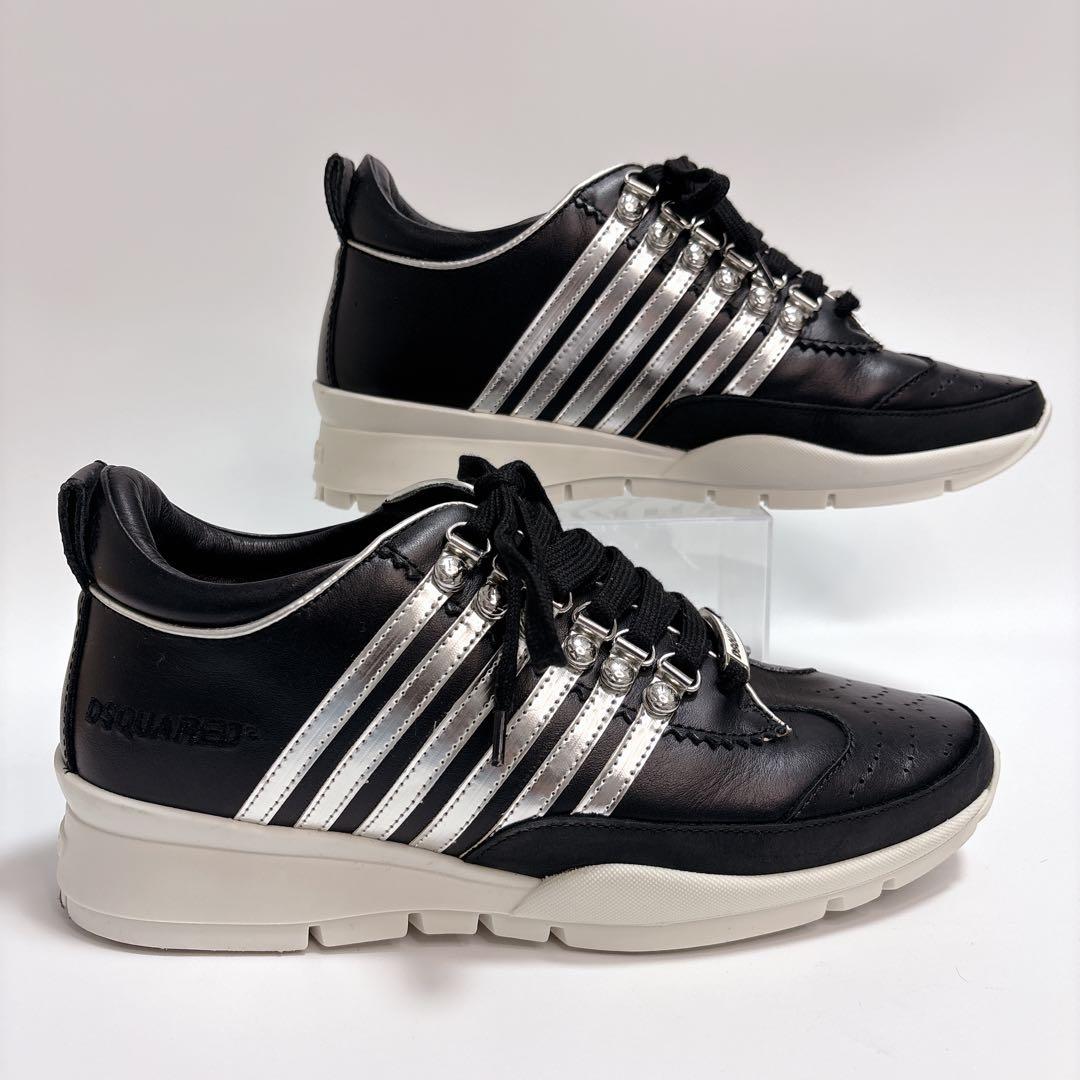 【美品】DSQUARED2（ディースクエアード） レザースニーカー 24.5cm