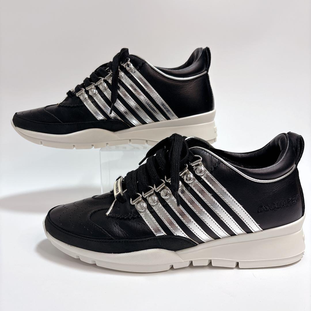 【美品】DSQUARED2（ディースクエアード） レザースニーカー 24.5cm