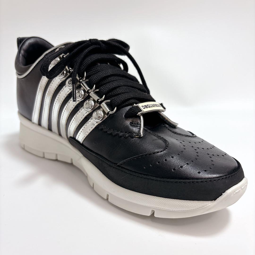 【美品】DSQUARED2（ディースクエアード） レザースニーカー 24.5cm
