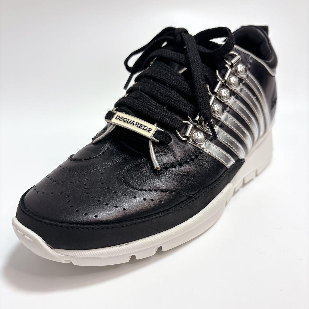 【美品】DSQUARED2（ディースクエアード） レザースニーカー 24.5cm