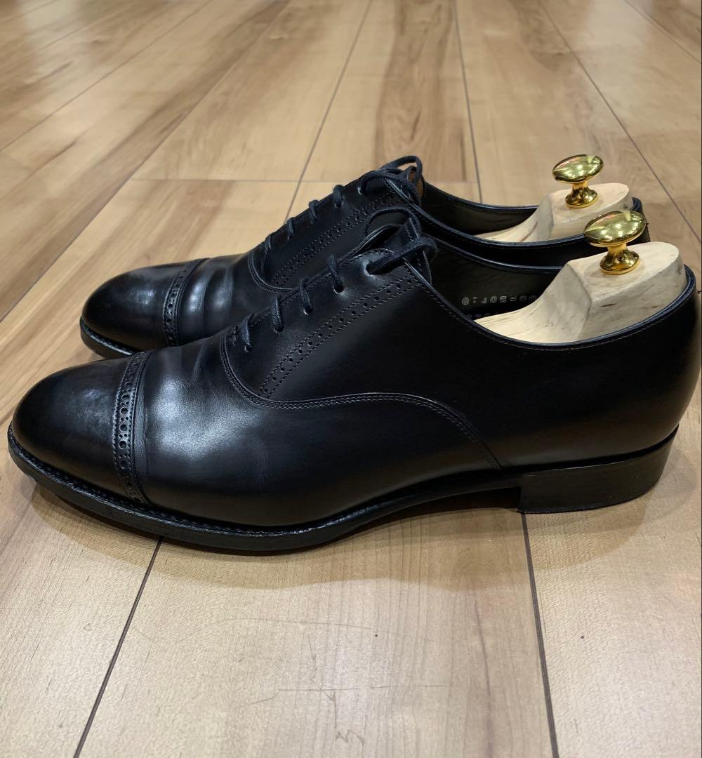 三陽山長 弦六郎 パンチドキャップトゥシューズ