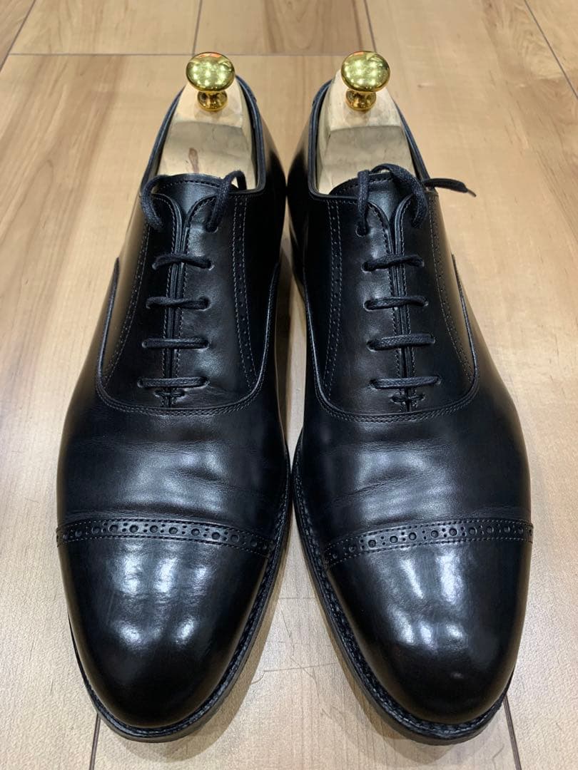 三陽山長 弦六郎 パンチドキャップトゥシューズ