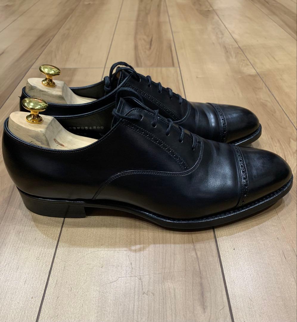 三陽山長 弦六郎 パンチドキャップトゥシューズ