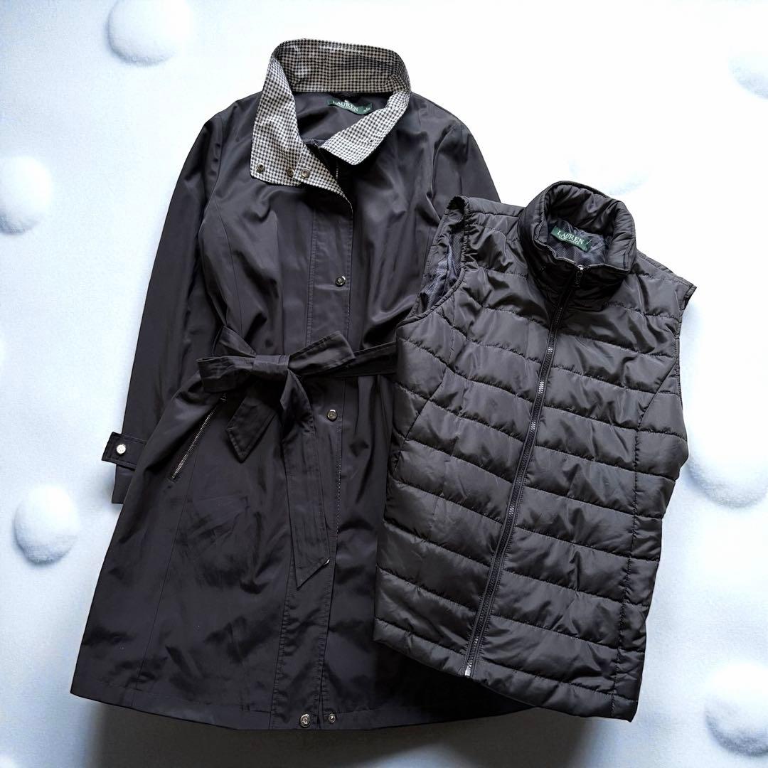 近年モデル ローレンラルフローレン 2way ライナー付 ロングコート