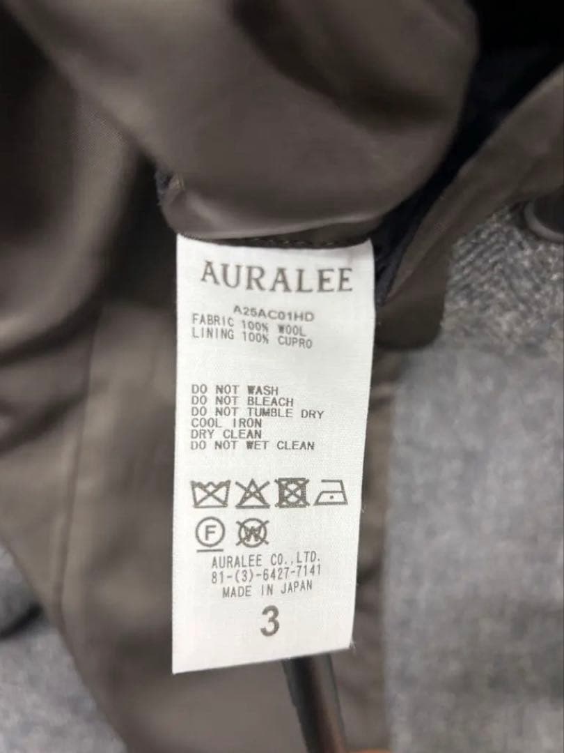 新品 AURALEE 25AW SHETLAND WOOL COAT 3