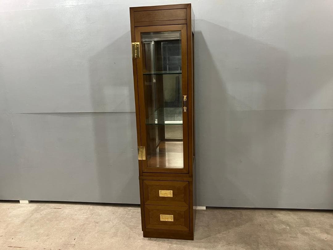 美品『domani』ドマーニ 飾棚 キャビネット コレクションケース 右開き