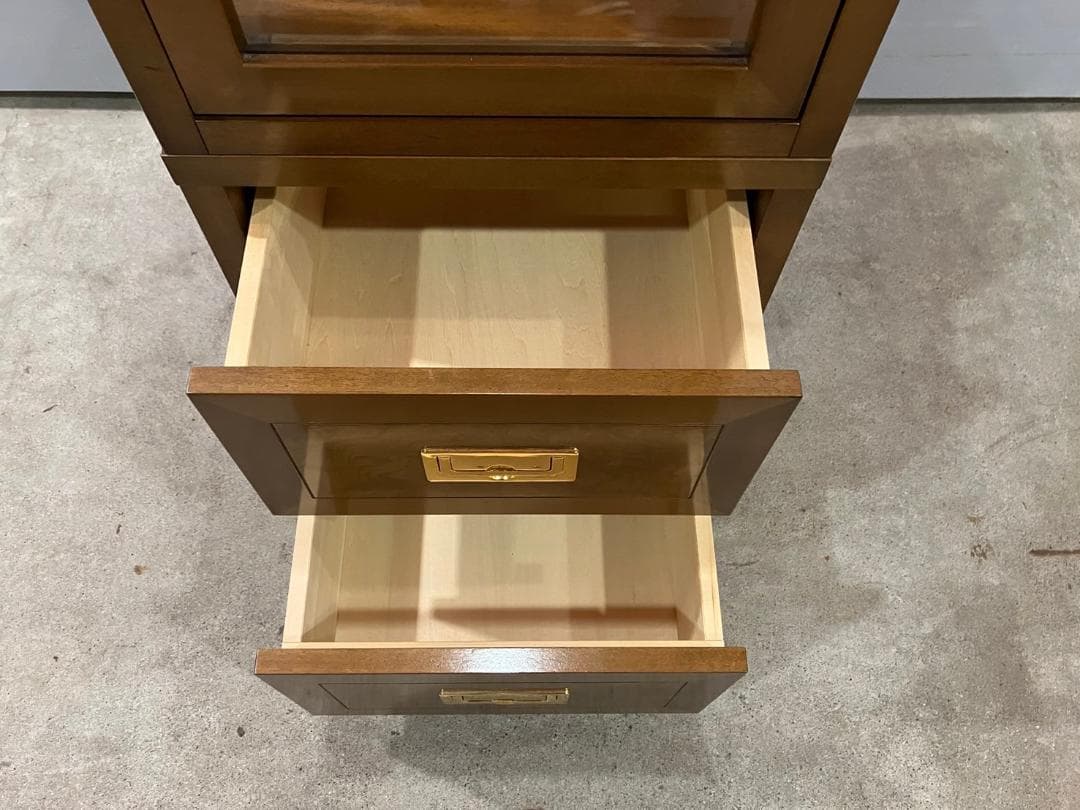 美品『domani』ドマーニ 飾棚 キャビネット コレクションケース 右開き