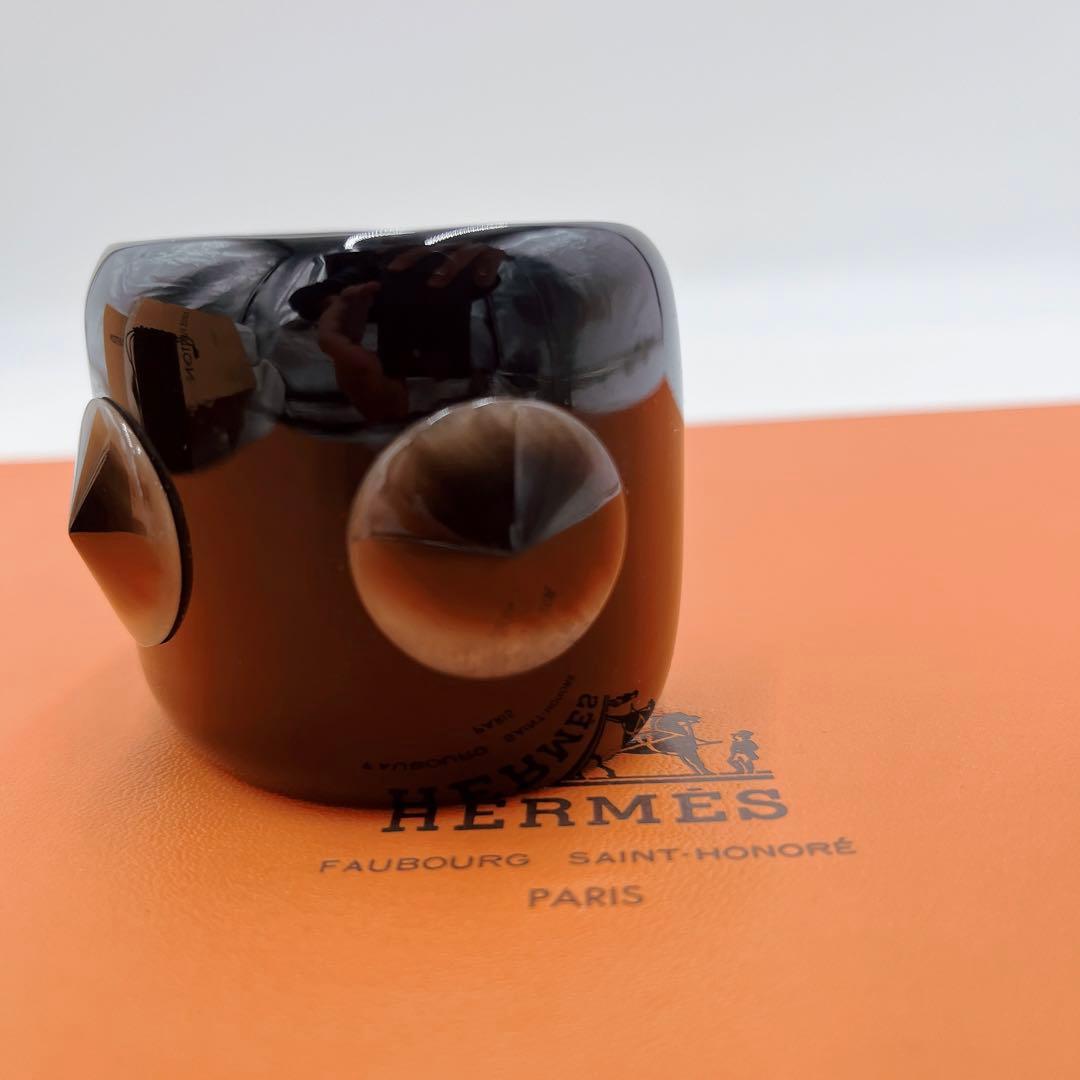【未使用級極稀少】HERMES バッファローホーン バングル アヴァ HAVA