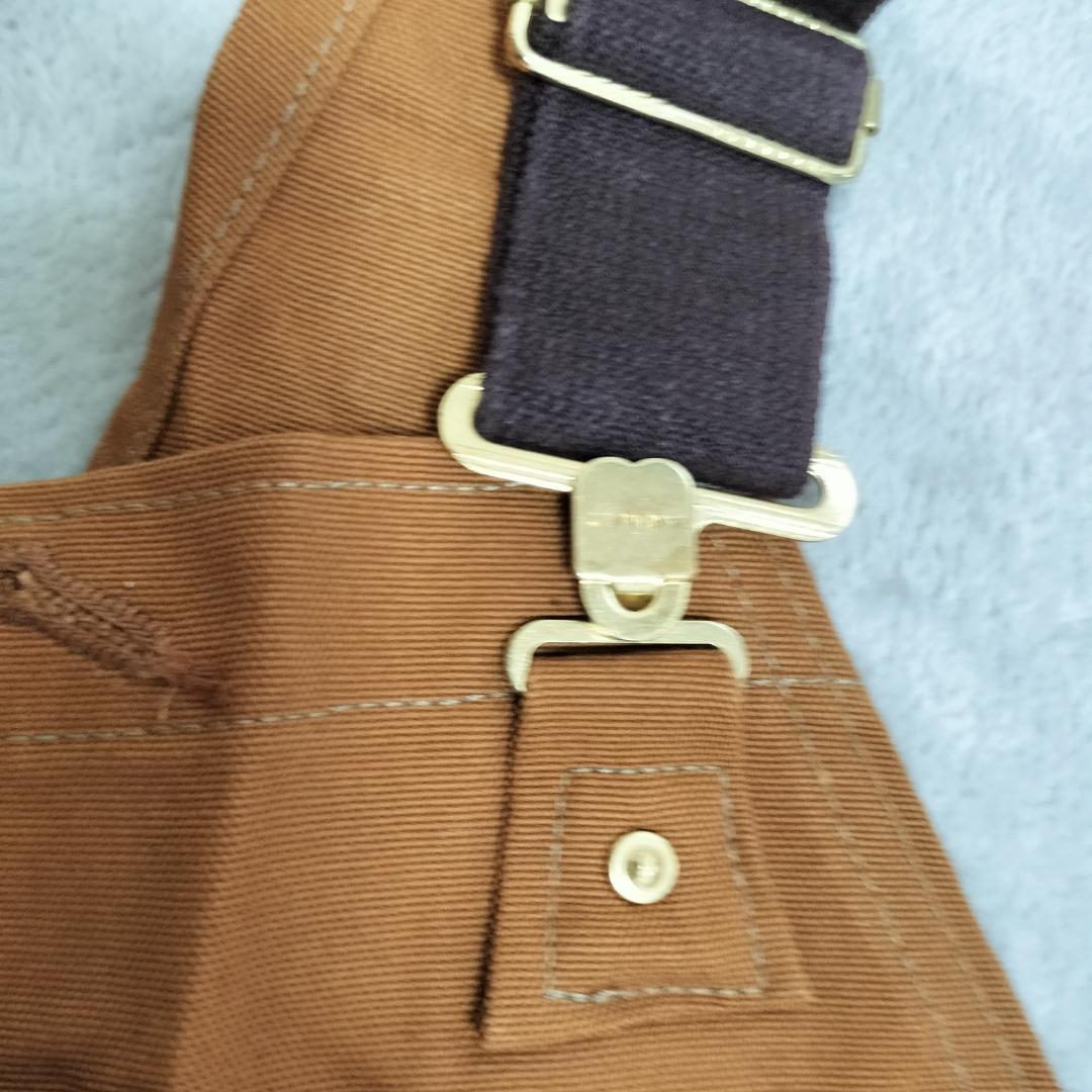 専用USA製 Carhartt オーバーオール W36 キャメル キルティング