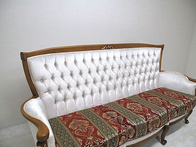 展示品 イタリア製　ロココ様式3人掛けソファ 　アンティーク調