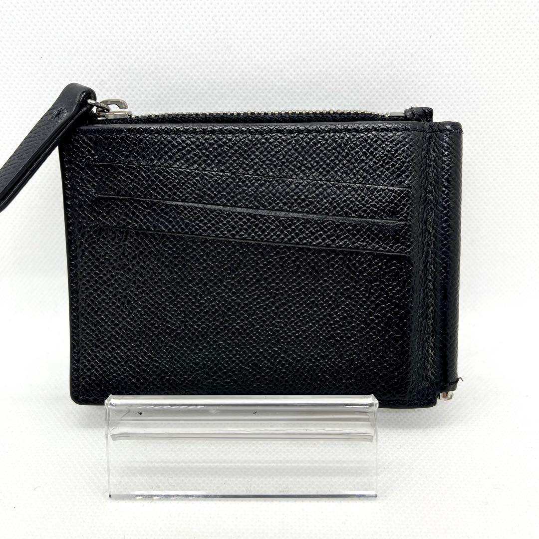 近年/極美品✨メゾンマルジェラ マネークリップ 4ステッチ ブラック レザー