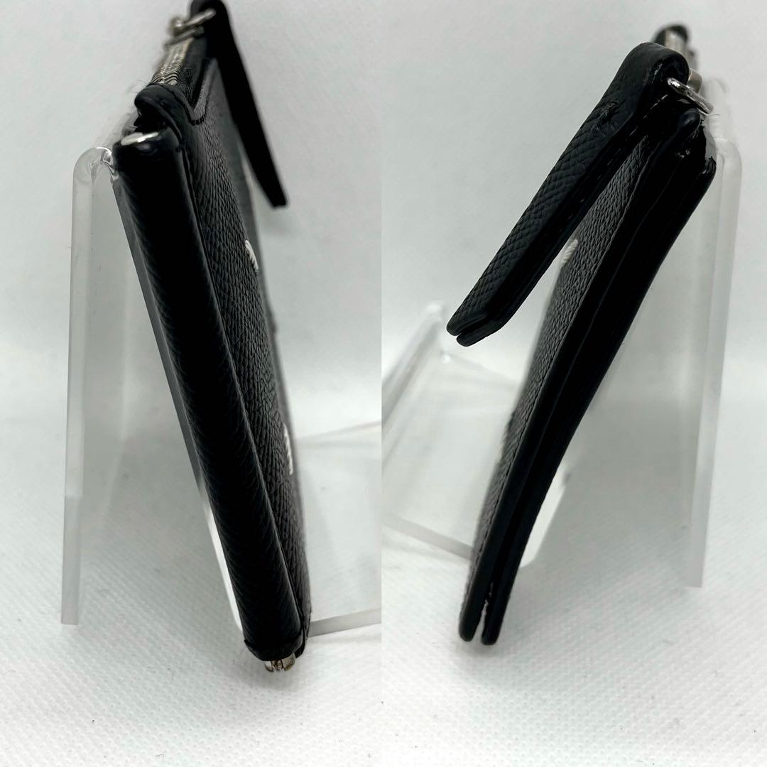 近年/極美品✨メゾンマルジェラ マネークリップ 4ステッチ ブラック レザー