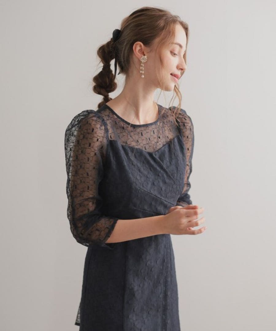 ★新品★ドリードール　カシュクールデザインレースドレス　結婚式　パーティー