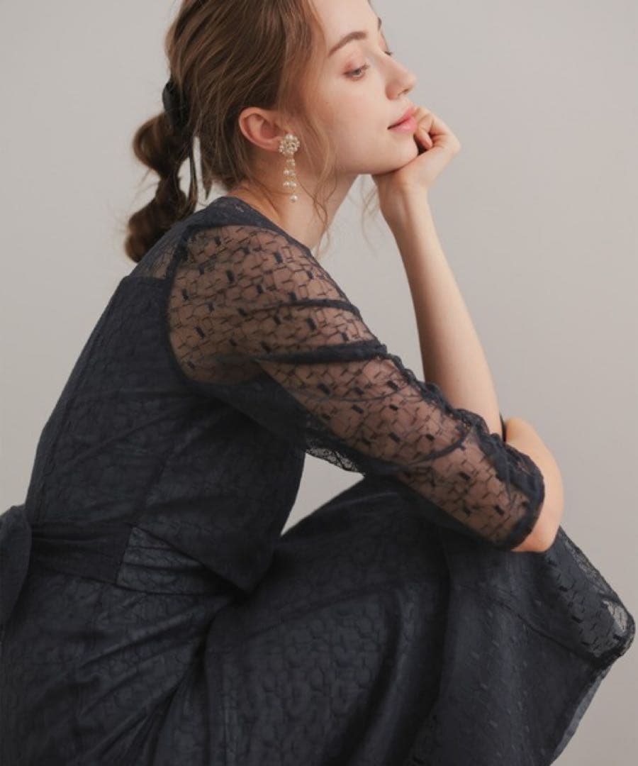 ★新品★ドリードール　カシュクールデザインレースドレス　結婚式　パーティー