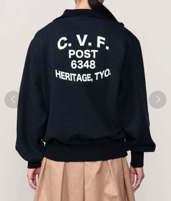 【Oblada】UNIFORM HALF ZIP SWEAT