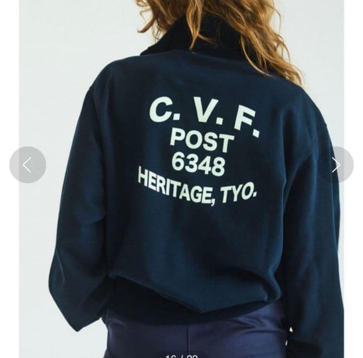 【Oblada】UNIFORM HALF ZIP SWEAT