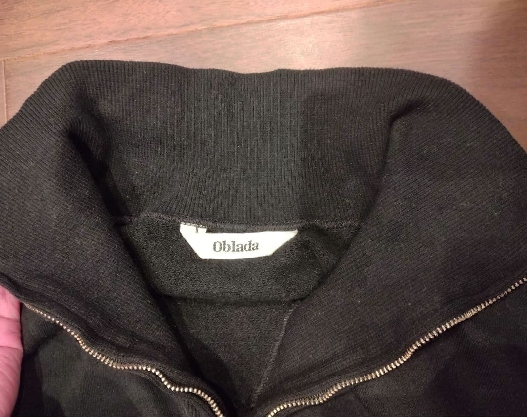 【Oblada】UNIFORM HALF ZIP SWEAT