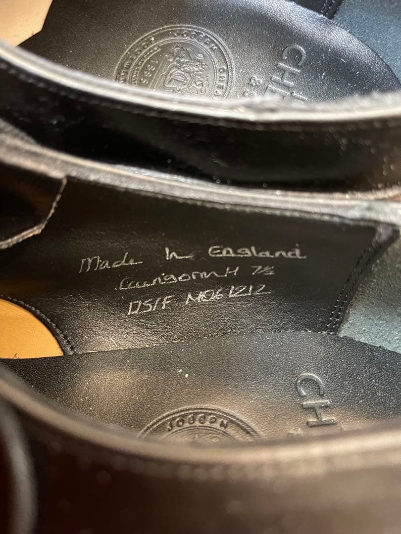 英国製新品CHEANEY チーニー ケンゴンH 黒色 クロムエクセル UK7.5