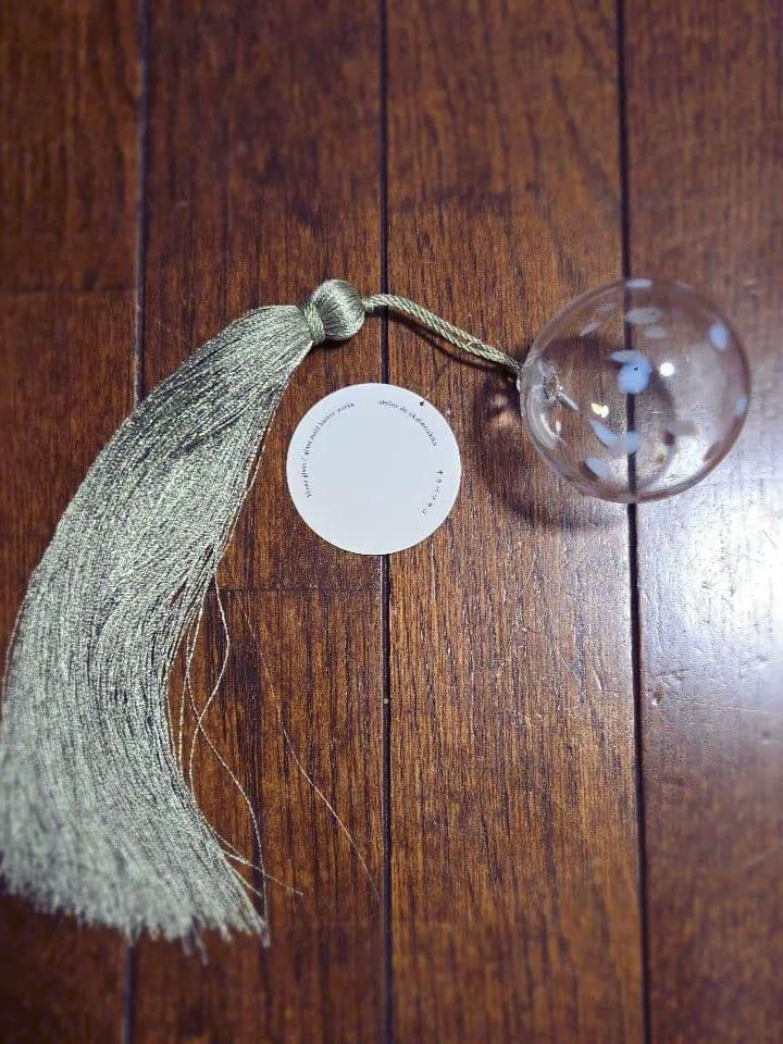 オカベマキコ ガラスのオーナメント ドット模様 飾り 新品 未使用