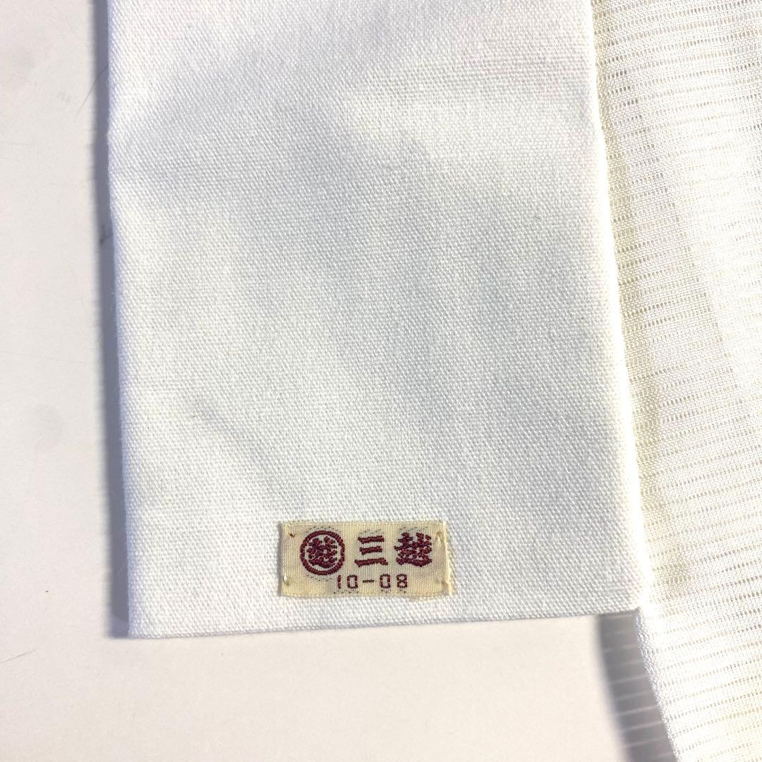 5k1139 長襦袢　正絹　夏物　薄物　絽　三越　白　無地　和装　着物