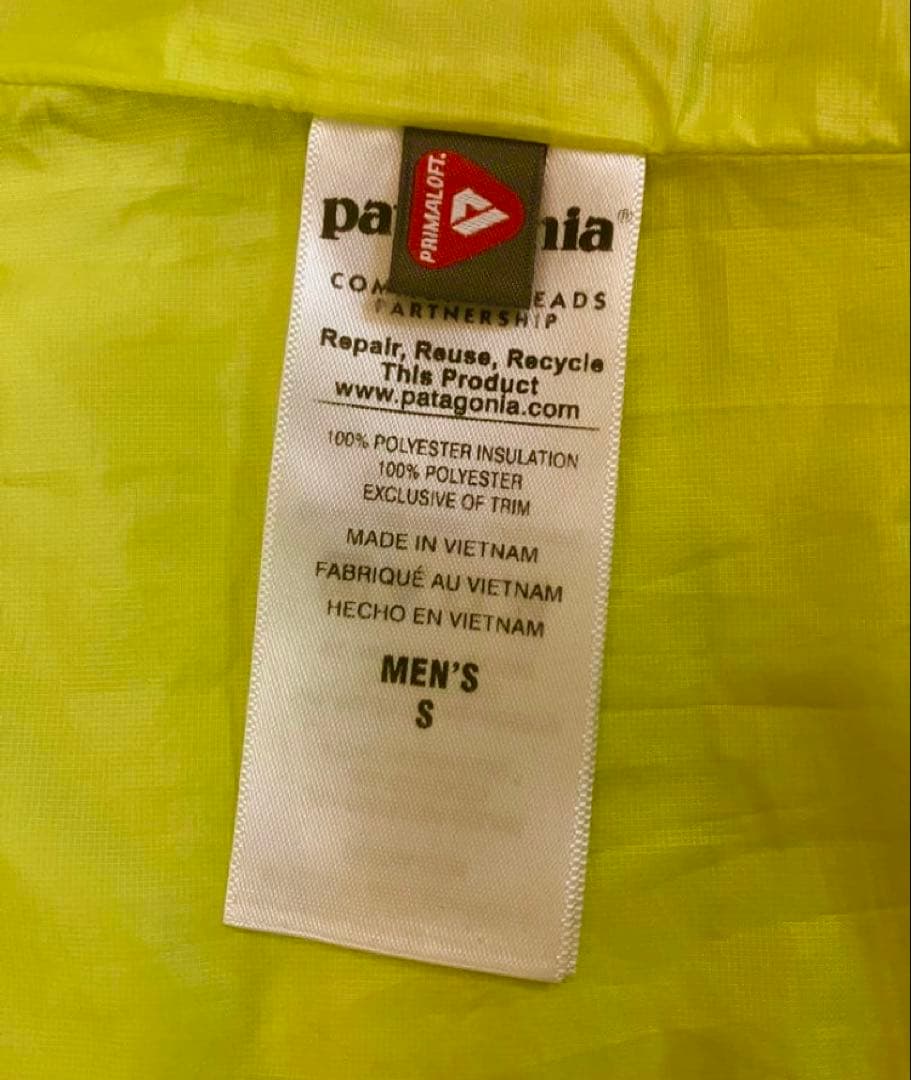 patagonia ナノパフダウンベスト　Sサイズ