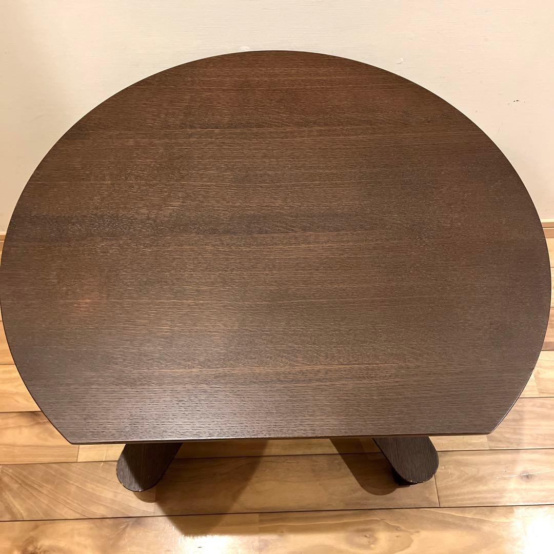 カリモク　チターノ　回転　サイドテーブル　昇降式　キャスター付　ローテーブル