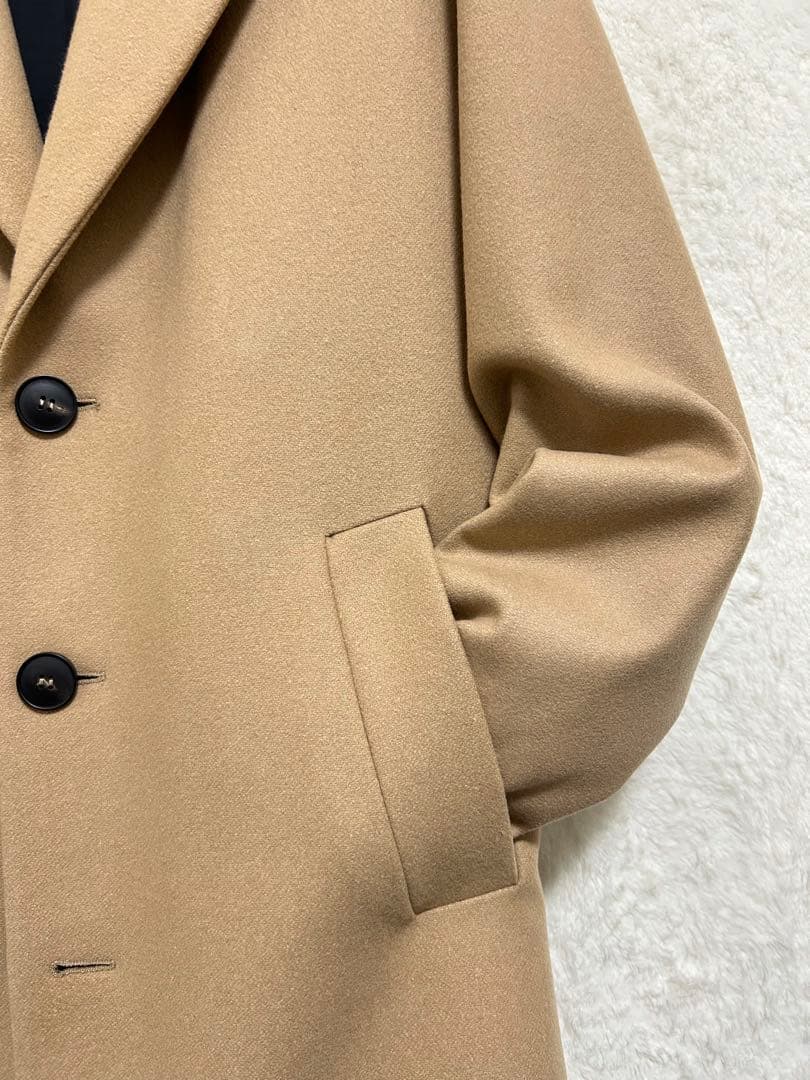 【極美品】hevo イーヴォ ロングコート 46 M キャメル オーバーサイズ