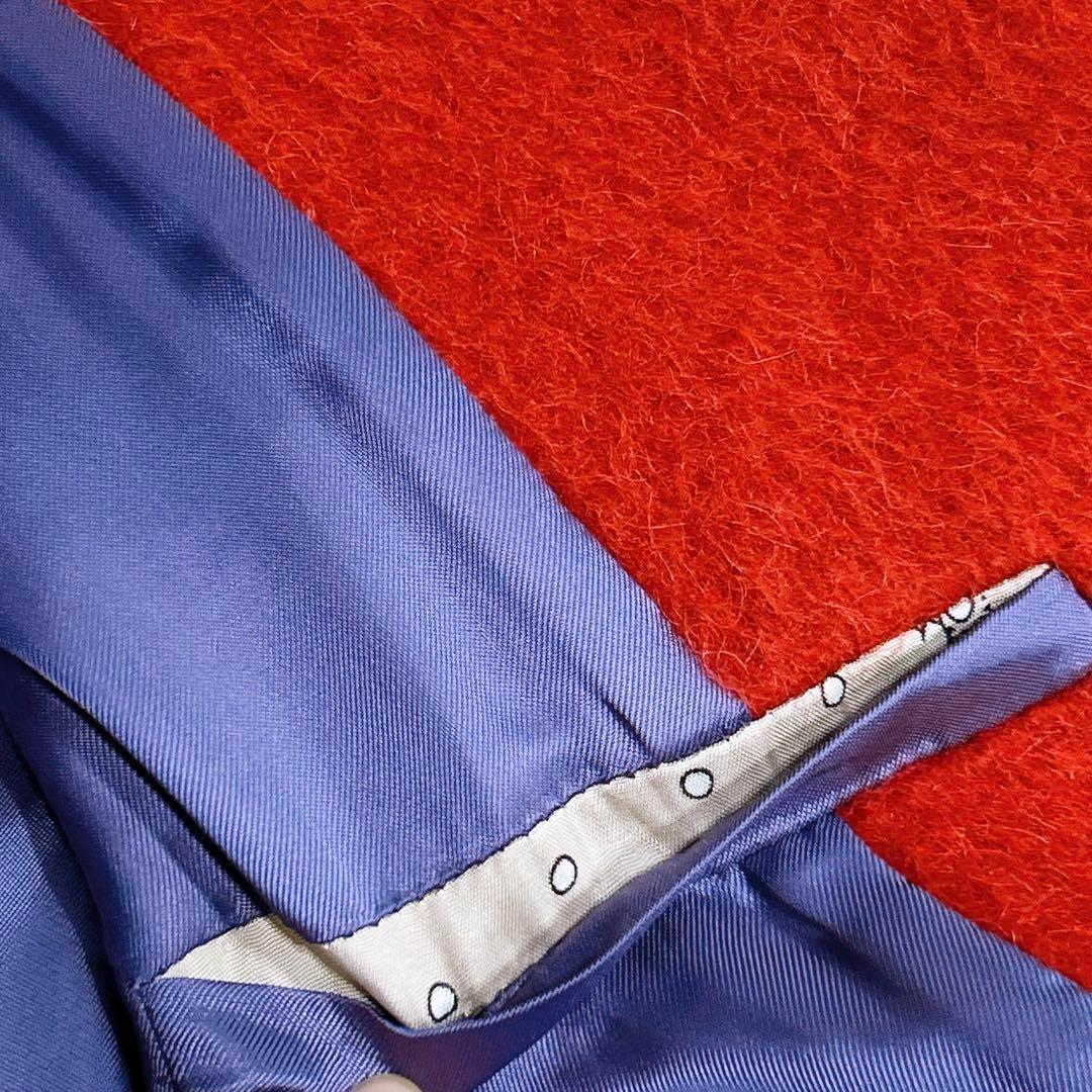 ほぼ未使用✨　マックスマーラ　ロング　コート　赤　40 ウール　アルパカ　モヘヤ