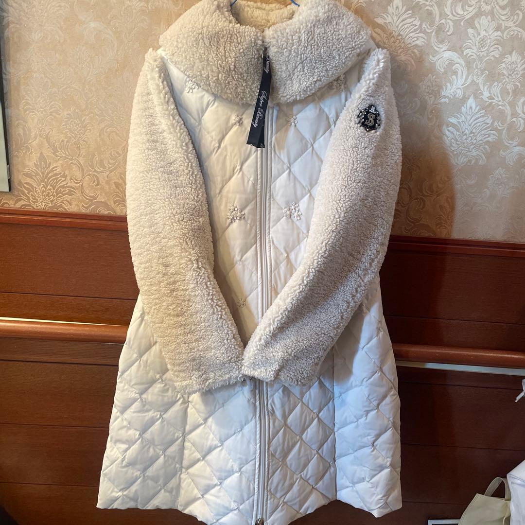 Super Beauty フリースキルティングロングコート