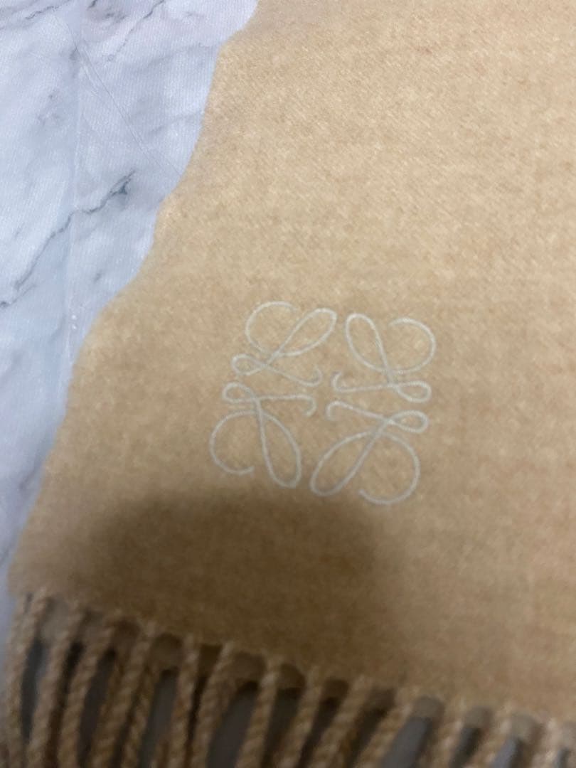 LOEWE ロエベ マフラー リバーシブル ウールカシミヤ