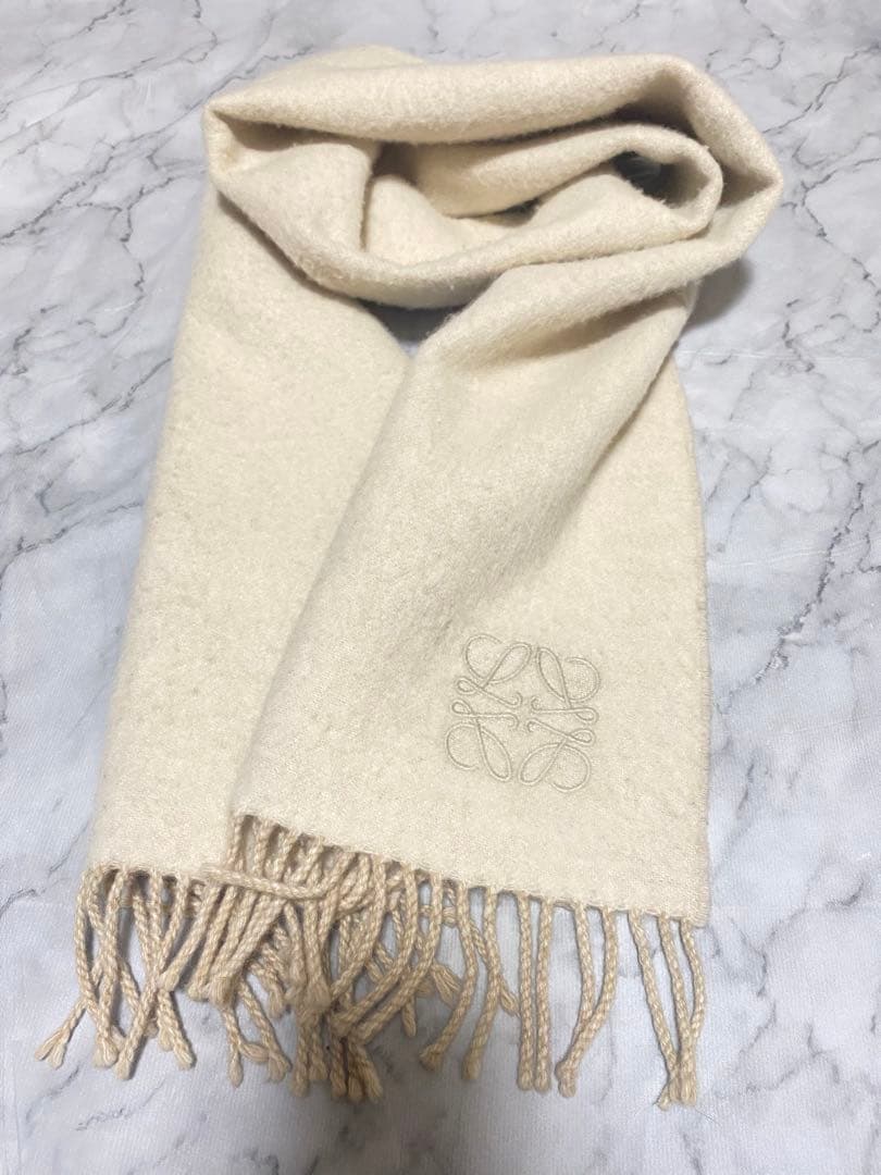 LOEWE ロエベ マフラー リバーシブル ウールカシミヤ